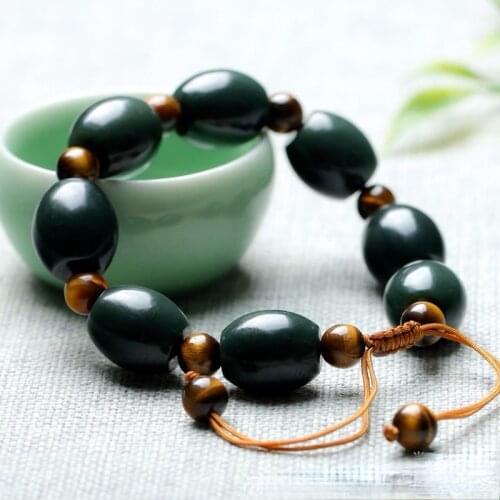 Hot Selling Natural Men Women Hand-Carved Bracelet Jewelry Fashion Accessories Charm Jewellery Unisex