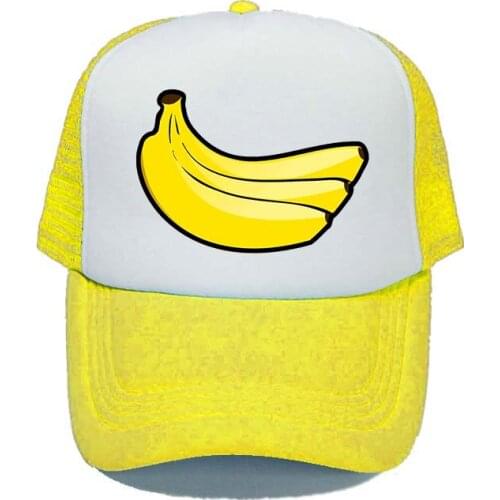 New Arrival Dad Hat Leisure Fresh Fruit Print Cap Hat Yellow Banana Baseball Caps For Men Women Hip Hop Trucker Hat Gifts YY331