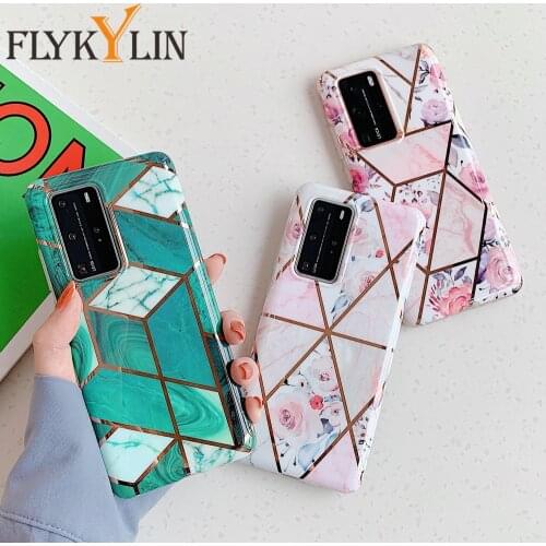 Electroplated Marble Coque For Samsung S20FE S21 S20 S10 S9 S8 Plus Note 20 A70 A50 A51 A71 A32 A42 A12 A72 A52 Soft IMD Cases