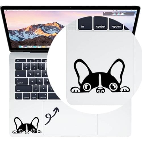 Bulldog Puppy Trackpad Laptop Sticker for Macbook Pro Air Retina 11 12 13 15 16" Vinyl Mac Book Skin 14 Notebook Touchpad Decal