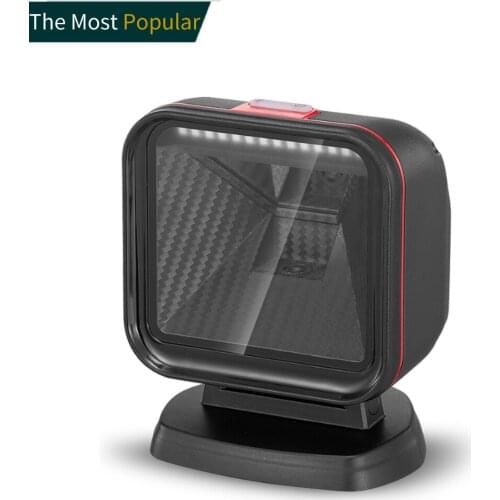EVAWGIB 1D 2D QR Desktop Barcode Scanner Omnidirectional Hands-Free Automatic USB Barcode Reader Capture Barcodes from Screen
