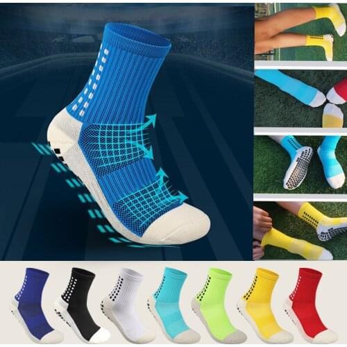 USHINE Professional New Sports Non-slip Soccer Socks Cotton Mens Calcetines Soccer Cycling Football Socks Women Men