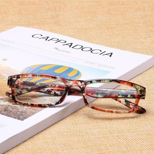 Retro trend fashion glasses light and resistant to fall unisex reading glasses floral color telescope