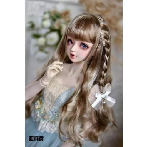 BJD/SD 1/3 1/4 1/6 doll wig night lolita wig long hair Qi Liuhai cute doll wig