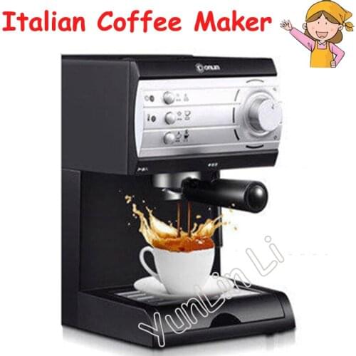 Pump Steam Coffee Maker Semi-Automatic Italian Coffee Machine 20Bar High-Pressure Pull Flower Coffee Machine Cafetera DL-KF6001