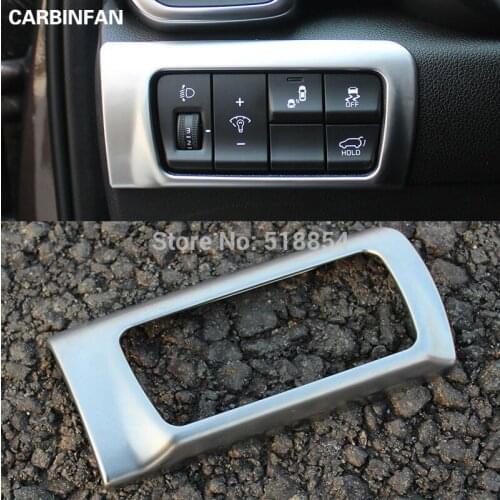 FIT FOR 2016 2017 KIA SPORTAGE QL HEAD LIGHT LAMP SWITCH PANEL INTERIOR CHROME COVER TRIM BEZEL BUTTON KNOB MOLDING GARNISH