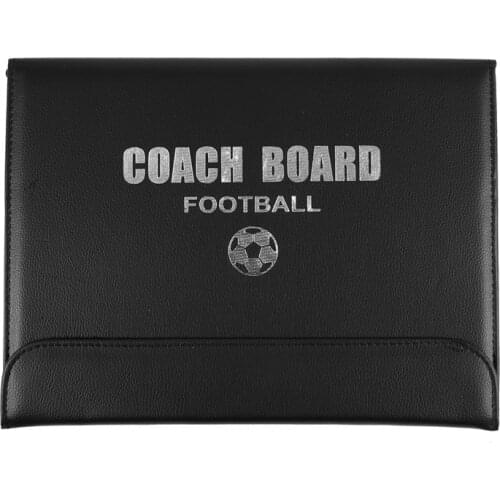 Portable Trainning Assisitant Equipments Football Soccer Tactical Board 2.5 Fold Leather Useful Teaching Board