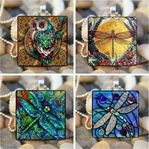 Superb Craftsmanship Fashion Gemstone Necklace Smooth Appearance Colorful Animal Square Pendant Choker Jewelry Gift