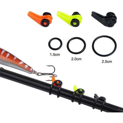 Fishing Lure Hook Keeper for Fishing Rod Pole Fishing Lures Bait Safety Holder Fishing Hook Tackle Tool