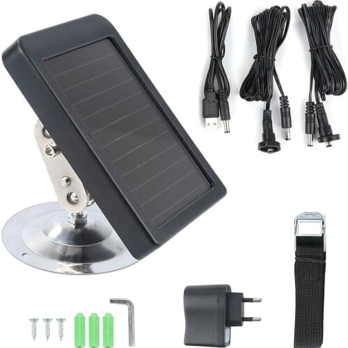 HC300M Solar Panel Battery External Power Charger for Suntek Hunting photo traps camera HC500M HC700G HC550M HC700G HC350M 8