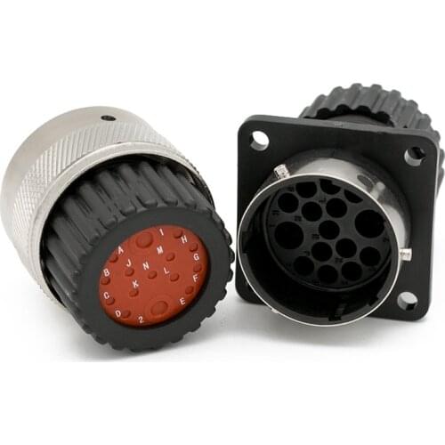 1/10 Sets 15 Hole ITT Aviation Special Round Waterproof Wiring Plug Male And Female Connector Socket 192900-0582 192900-0581