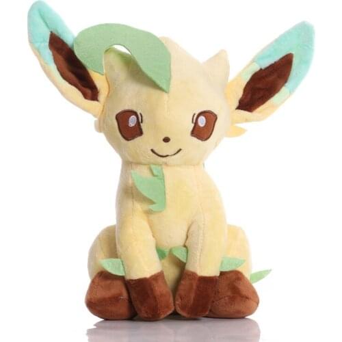1Pcs Big Size 27cm Takara Tomy Pokemon Leafeon Plush Toys Soft Stuffed Animals Doll Gifts for Children Kids