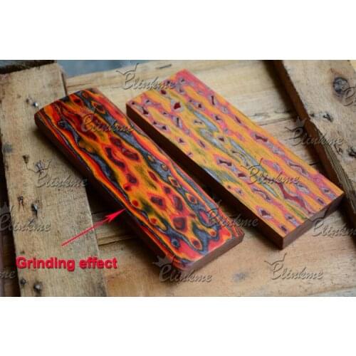 2pcs/ lot ,10mm thickness Knife 3D Color Knife wood handle material DIY tools Making