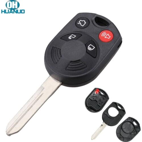 3+1/4 Button Remote Key Shell Case Fob for Ford Focus Fusion Mustang Edge Escape Flex for Lincoln for Mazda Tribute for Mercury