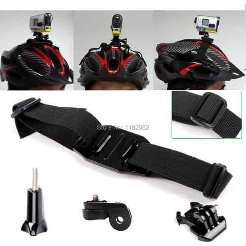 4in1 1set Helmet Strap Mount Kit for Quick Release Buckle/ Helmet strap / Screw So@y Action Cam HDR-AS15/AS20/AS30V/AS100V Gift