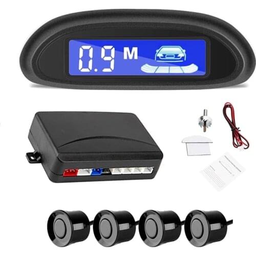 New Car Auto Parktronic LED Parking Radar with 4 Parking Sensors Backup Car Parking Radar Monitor Detector System