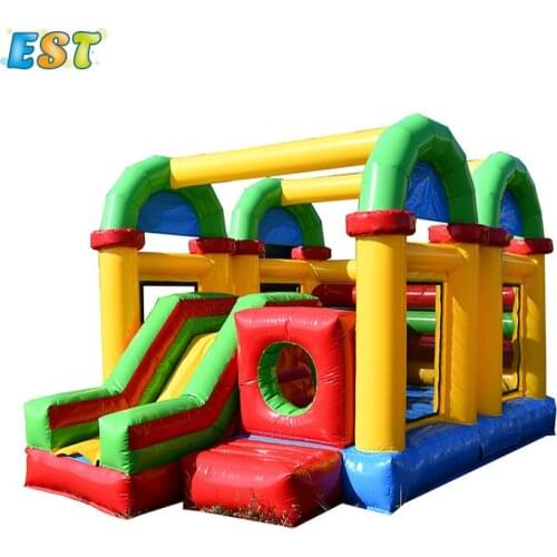 Free shipping 4x4m kids jungle bounce house jumping bed bouncy castle inflatable bouncer