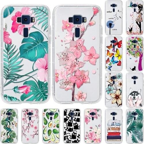 Avocado Flower Phone Cases For ASUS Zenfone 3 ZE552KL Case Silicone Airbag Protective Cover For ASUS Zenfone3 ZE520KL Clear Case
