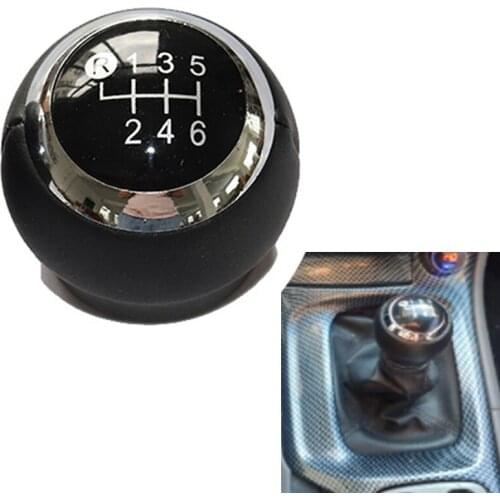 6 Speed Leather Car Shift Gear Knob Lever Gaitor Boot Cover For Toyota Corolla 1.8Mt 2007-2013 / Rav4 Avensis Yaris
