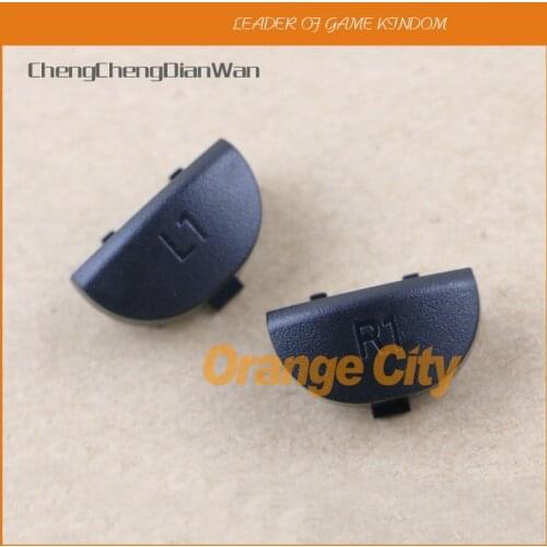 Black L1 R1 L2 R2 Trigger buttons with spring Replacement Parts Buttons For PS4 JDS001 JDS011 Controller 1set=6pcs