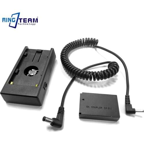 NP-F970 F750 Battery Holder Mount Plate with DRE12 DC Coupler for Canon EOS Digital Cameras EOS M M2 M10 M50 M100