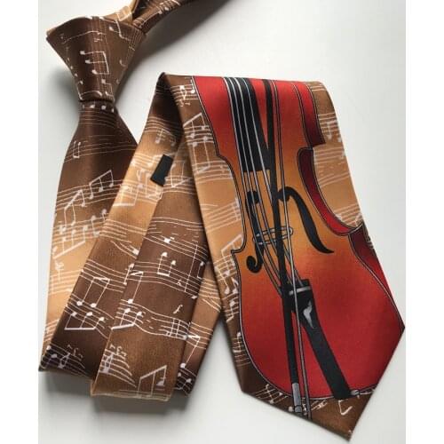 Designer Men Fashion Music Tie Musician Artist Musical Necktie