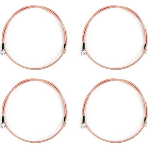 Artudatech 4Pcs 1M RG142 Cable BNC Male To SMA Male Plug RF Pigtail Coax Adapter Low Loss 3ft Connector Parts