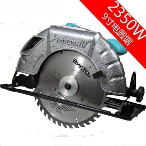 9 Inch Aluminum Body Electric Circular Saw Household Woodworking Saw Cutting Machine Portable Circular Table Saw High Power