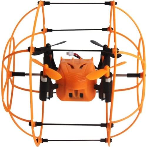 HelicMax RC Quadcopter Toy 1336 Fly/Run Mode, Mini Drone SkyWalker 2.4GHz 4CH Fly Ball 3D Flip Drone With Protective Cover