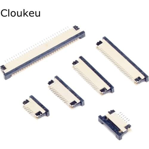 10Pcs FPC Connector cable socket 1.0MM 18Pin Drawer Top contact type