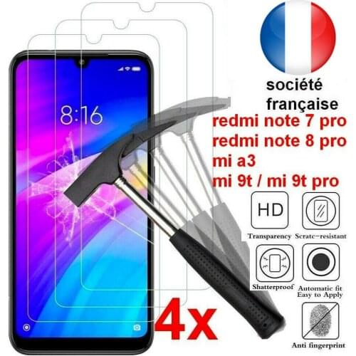 Vitre Verre Trempé Écran For xiaomi redmi Note 9s / 8 Pro / Mi 9 T 8 Pro 9a 10 Lite