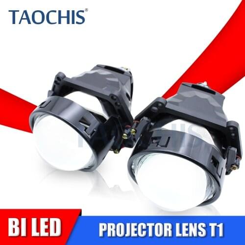 TAOCHIS 3.0inches T1 Bi Led Projectorlens for Upgrade Car Headlights Motorcycle Automotive Lights 6000k Bi-led hi/lo Beam