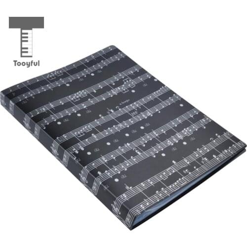 Tooyful Tough Document Organizer File Folder Picture of 5 Line Spectrum for Music Lovers Black