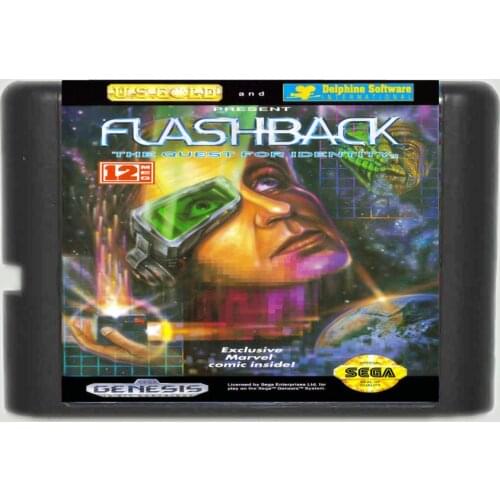 Flashback 16 bit MD Game Card For Sega Mega Drive For Genesis