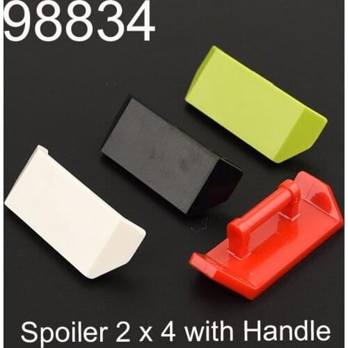 10pcs 98834 Spoiler 2 x 4 with Handle Building Blocks Parts MOC DIY Educational Toys