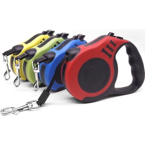 3/5M Automatic Retractable Leashes Nylon Dog Cat Lead Durable Dog Leash Extending Puppy Walking Running Lead Roulette for Dogs