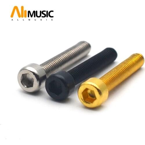 50PCS Electric Guitar Humbucker Pickup Polepiece Pole Hexagon Screws Guitar Pickup Magnet Screw Rods 18mm Length 3mm Diameter
