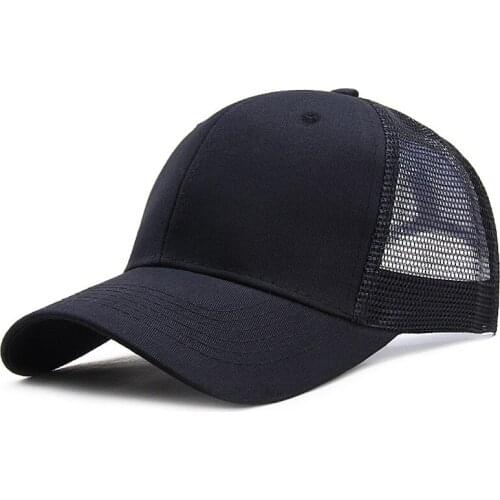Baseball Cap Unisex Sun Caps Casual Plain Mesh Adjustable Hats for Outdoor Hiking