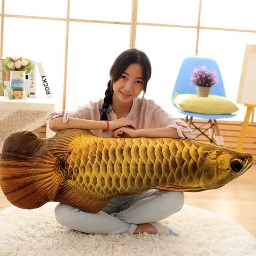 Large 120cm simulation fish plush doll soft throw pillow toy home decoration gift h2831