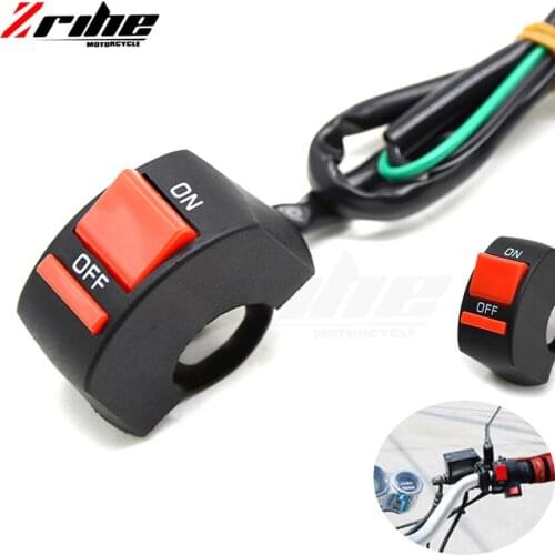 For LED Headlight Fog Light LED Head Lamp Angel Eye Light High Quality Switch 1Pcs 12V 7/8in Motorcycle Handlebar On/Off Switch
