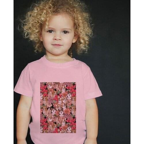 Toddler Boys T Shirt Plant Skull Animal Painted Summer Children T-Shirt Fashion Kids Tees Baby Boys Girls Tops Crew Neck Unisex