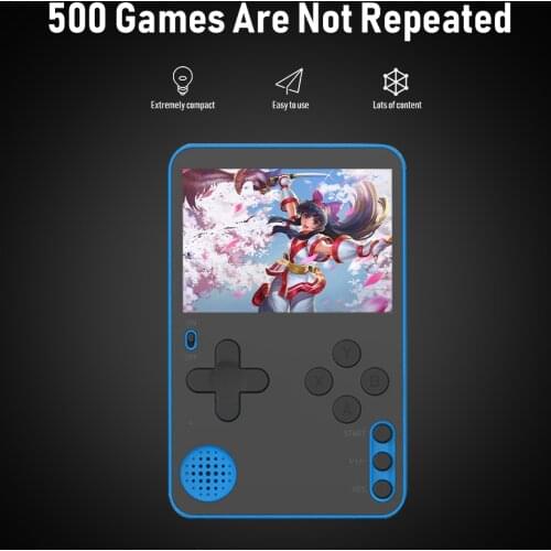 RS-60 Ultra Thin Retro Game Player Portable 2.4 inch Handheld Game Console with 500 Games not Repeated Retro Video Game Console