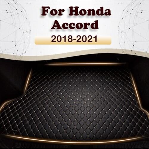 Car trunk mat for Honda Accord Tenth generation 2018 2019 2020 2021 Cargo Liner Carpet Interior Parts Accessories Cover