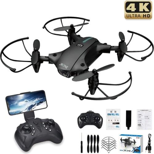 Mini Drone 1080P 4K HD WiFi FPV Camera Altitude Hold Real-time Transmission Foldable Quadcopter RC Drones H2