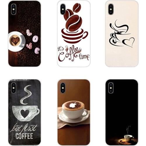 Fashion Cases For Samsung Galaxy S4 S5 MINI S6 S7 edge S8 S9 S10 Plus Note 3 4 5 8 9 Coffee Love with Heart I Love Coffee Unique
