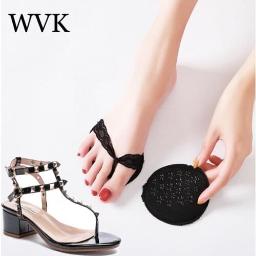 2PCS fashion Forefoot Pad Shoe Sticker Inserts Gel Heel Shoe Cushion Anti-slip High Heeled Insert Shoe Filler Shoe Accessories