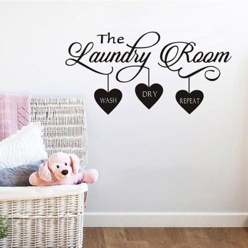 New Laundry Room Quote Wall Sticker Removable Decorative Stickeres Popular Vinyl Art Decal Home Decor Mayitr