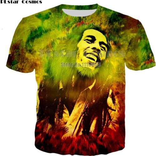 Newest summer Fashion new Hip hop T-shirts Reggae originator Bob Marley 3d print Men Women casual O-Neck t shirt top 7XL