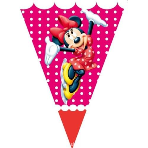 New Red dance mouse mice Flag Pennant Banner Happy Birthday Party Decoration Flags For Kids Baby Shower Favor Gift Supplies