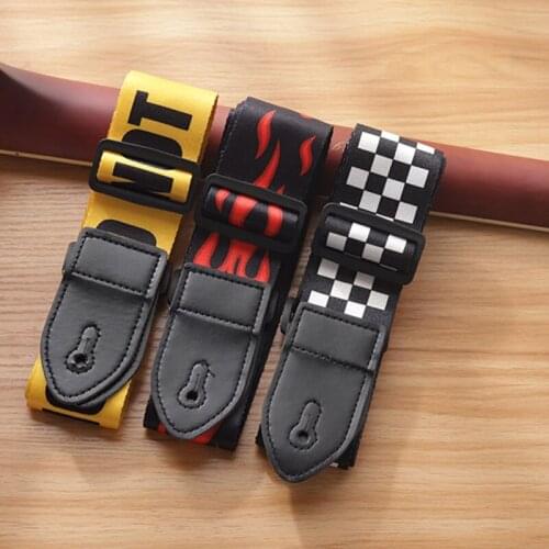 NEW Vintage Guitar Strap Adjustable Polyester Guitar Strap for Bass Electric & Acoustic Guitars Gift for Guitarist